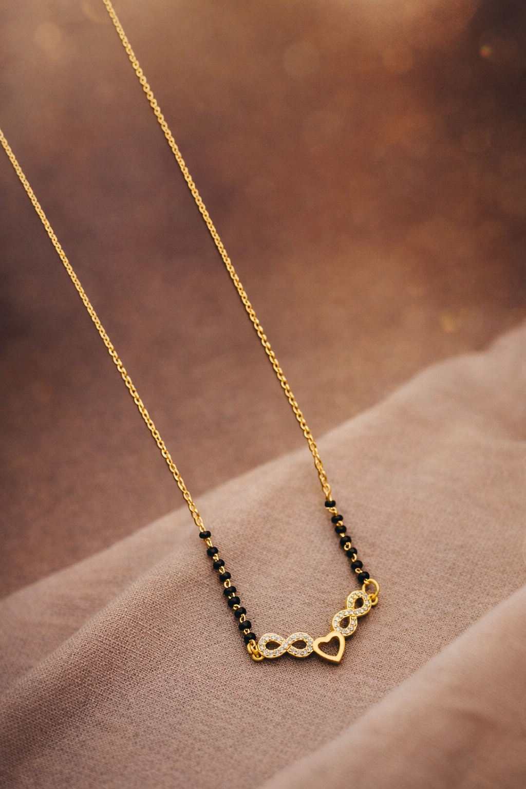 Infinity Love Heart Mangalsutra