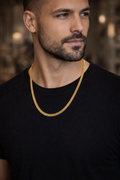Classic Gold Finish Flat Chain