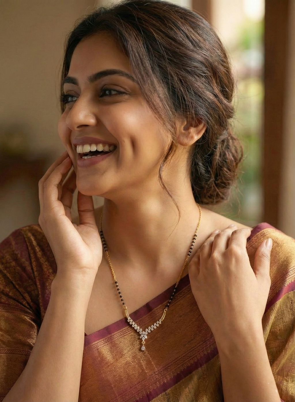 Radiant V-Curve Diamond Mangalsutra