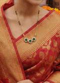 Emerald Triveni Mangalsutra