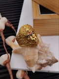 Hanumanji Gold Statement Ring